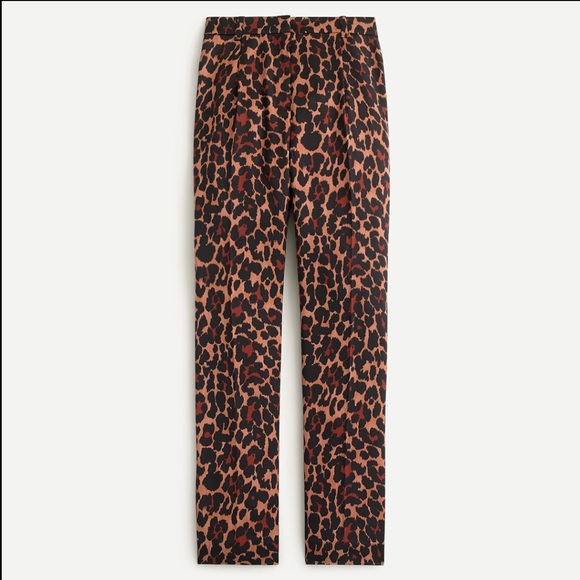 J.Crew High-rise trouser in leopard - Picture 4 of 9